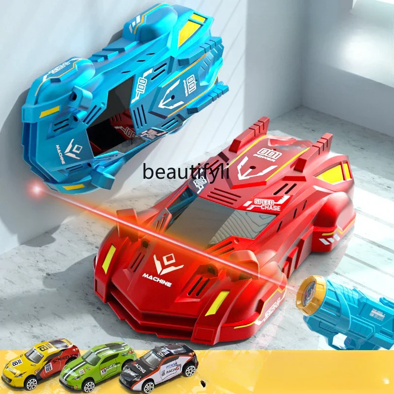Wall climbing car children's remote control car 4WD toy racing on the wall crawling boy