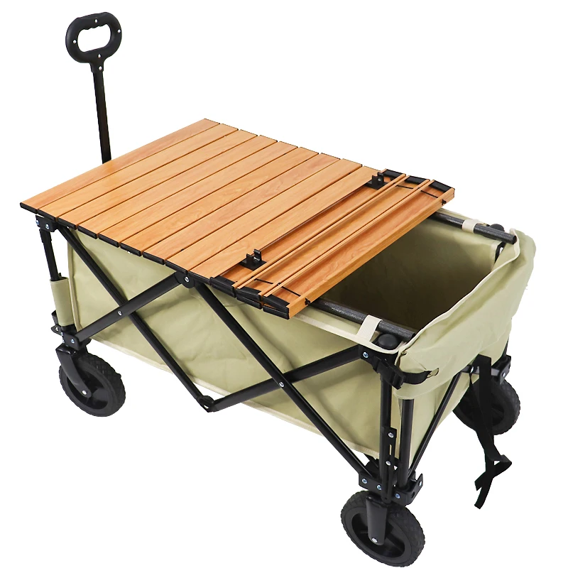 

Trolley Wagon Hand Carts with Folding Table and Drink Holders