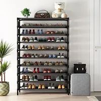 Multi-layer storage Rack, Large Capacity Organizer, bedroom furniture Shoe Shelf for 50 Pair, Book shelf, Versatile usage 2