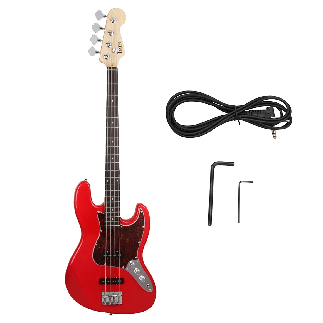 4StringsElectricBassGuitar20FretsMapleBodyRedElectricBass
