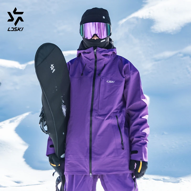 

LDSKI Ski Suit Sets Women Men Waterproof Breathable Warm Powder Skirt Snowboarding Hiking Outdoor Sports Winter Jacket&Bib Pant