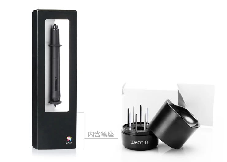 Wacom KP501E Grip Pen – Drahtloser Stift Für Grafiktabletts, In Schwarz, 156,5 Mm