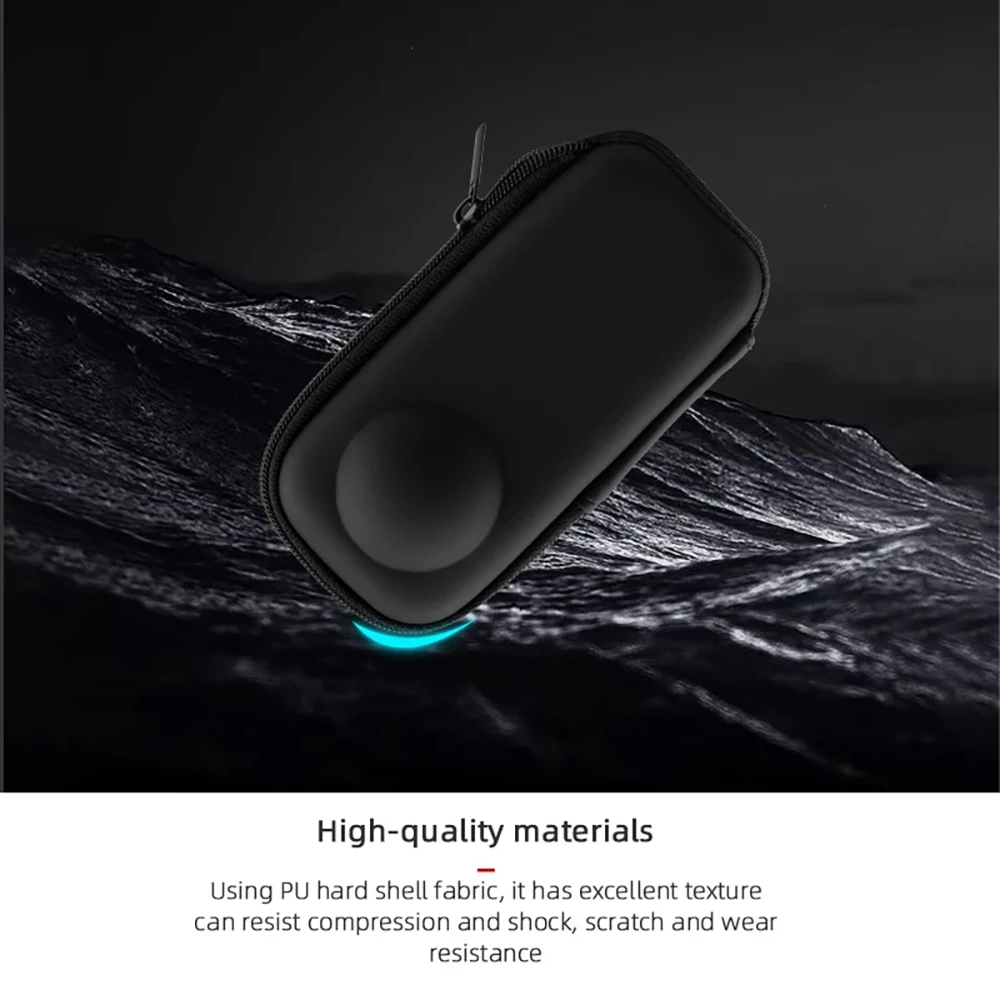 Insta360 X3 / X2 스포츠 카메라 보호대 용 미니 보관 케이스 Insta 360 X3 액세서리 용 휴대용 보관 케이스 PU 가방