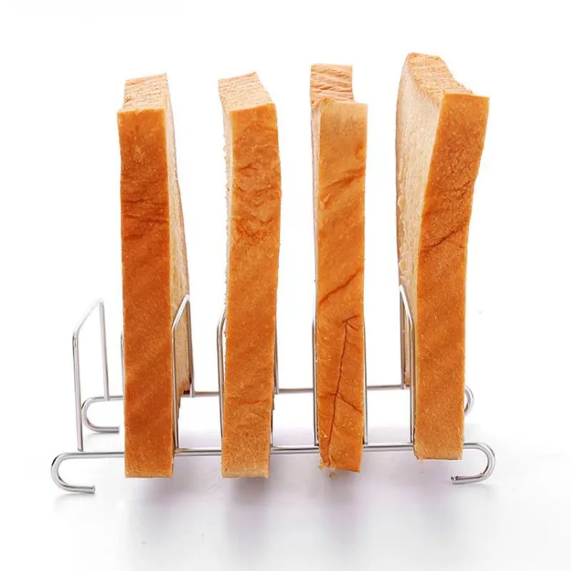 Stainless Steel Toast and Bread Rack 8 Slots Rectangle Food Display Tool for Air Fryer Accessories Air Fryer Accessories