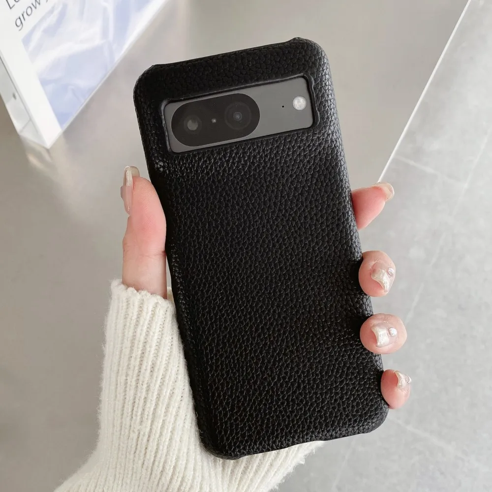 Luxury Frameless PU Leather Case - Solid Color Cooling & Breathable Design