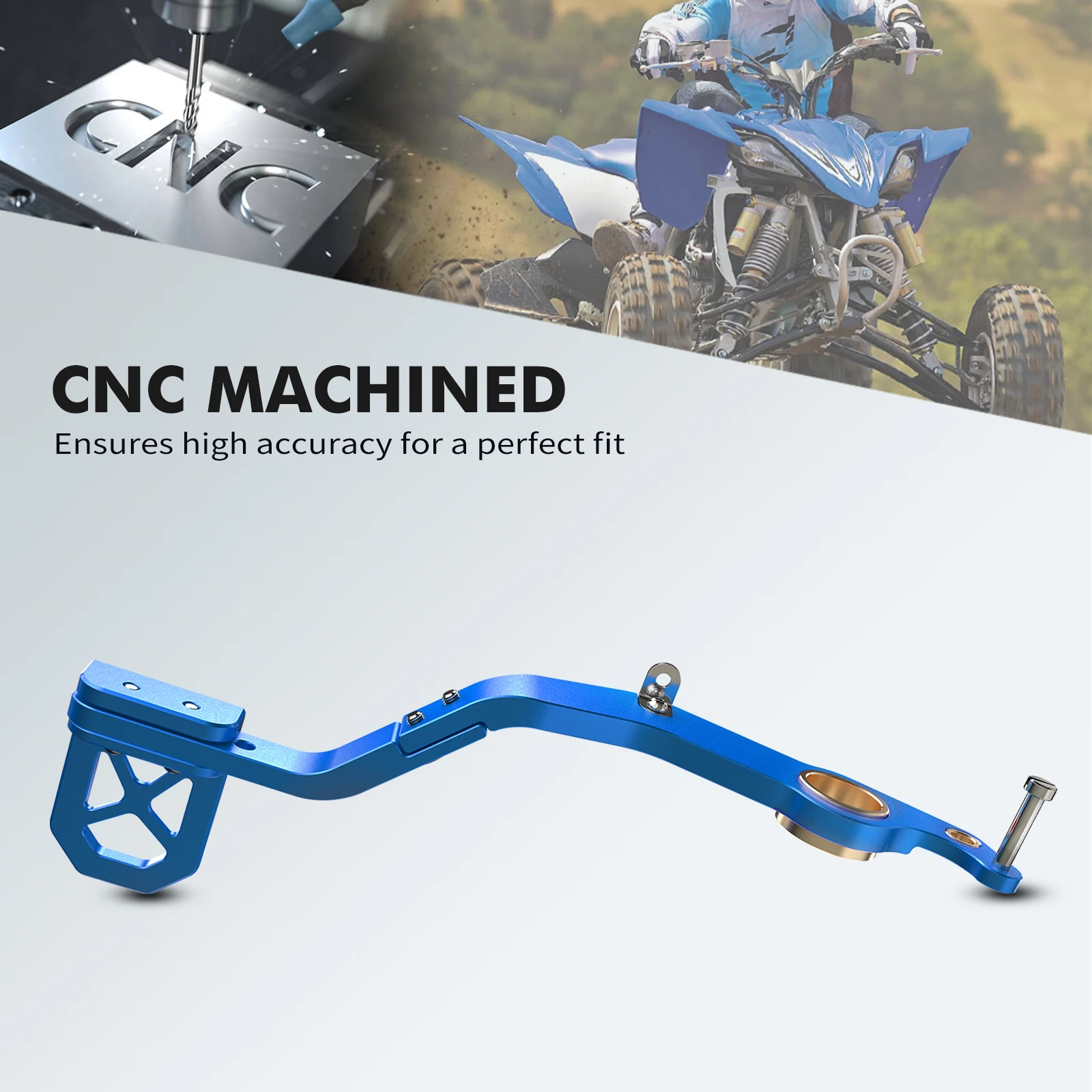 Neu Für Raptor 700R 700 Hinten Bremspedal Hebel Für Yamaha Raptor 700 2013-2023 700R SE Dirt Road ATV Zubehör rot Schwarz Blau – Detail 14