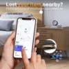 1/2Pcs VOCOlinc Smart Bluetooth Wallet Tracker Passport Tag, Use with Find My (iOS Only), Anti-lost Item Finder Keychain Locator 5