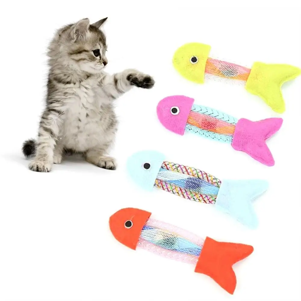 

Chewing Kitten Indoor Silvervine Funny Fish Shaped Cat Mint Toys Pet Supplies Chew Toy Catnip Pillows