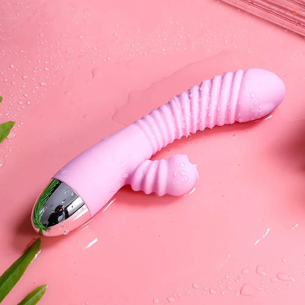 Vibrator For Women 2 In 1 Licking Machine Clitoris Stimulator G-Spot Powerful Vibro Dildo Wand Female Clit Sucker Adult Sex Toys