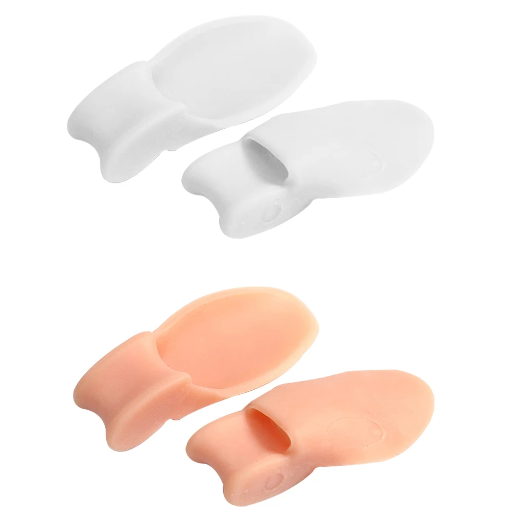 Toe Separators 2pcs SEBS Toe Spacers Relief Walking Spreaders Foot Correcting Tools Skin Color
