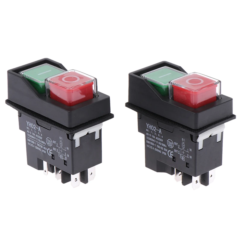 Electromagnetic Push Button Switches Starter Machine Tool Equipment Waterproof Switch Safety Security IP55 KLD28A electromagnetic push button switch