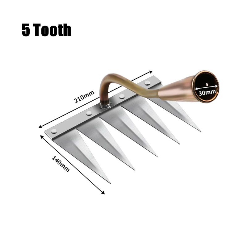 5 tooth rake