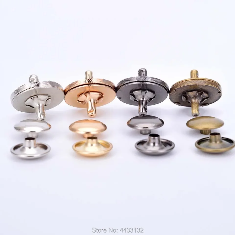 Thin Magnetic Snaps Purse Double Rivet Closures Round Clasp Stud handbag snap buttons Craft Accessories Wallet Accessories 14m