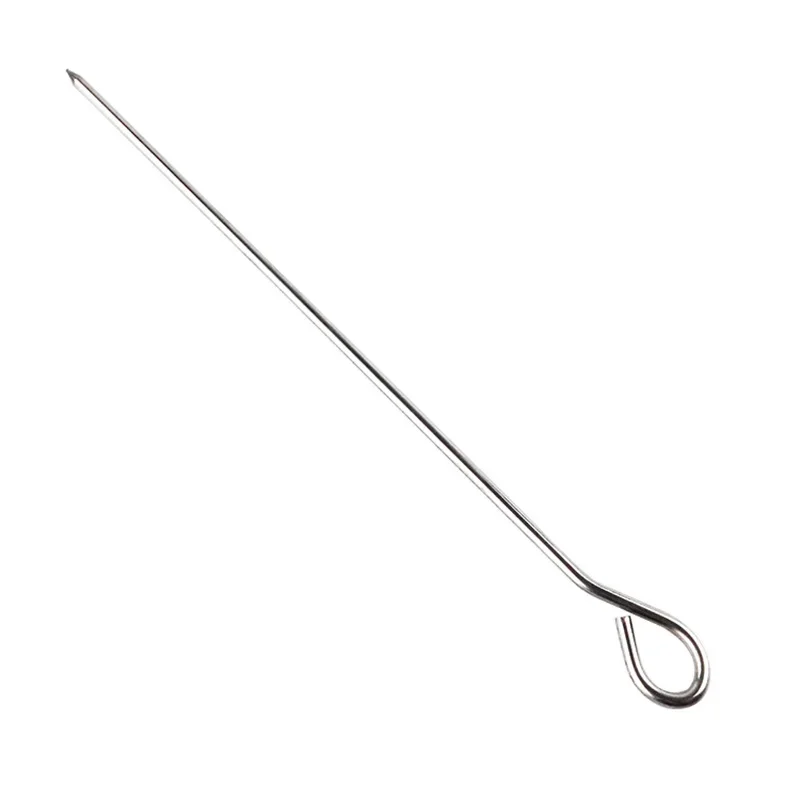 Roast duck sewing needle stainless steel sealing fork roast goose with ring string halogen duck neck needle barbecue Barbecue Skewers Barbecue Tools