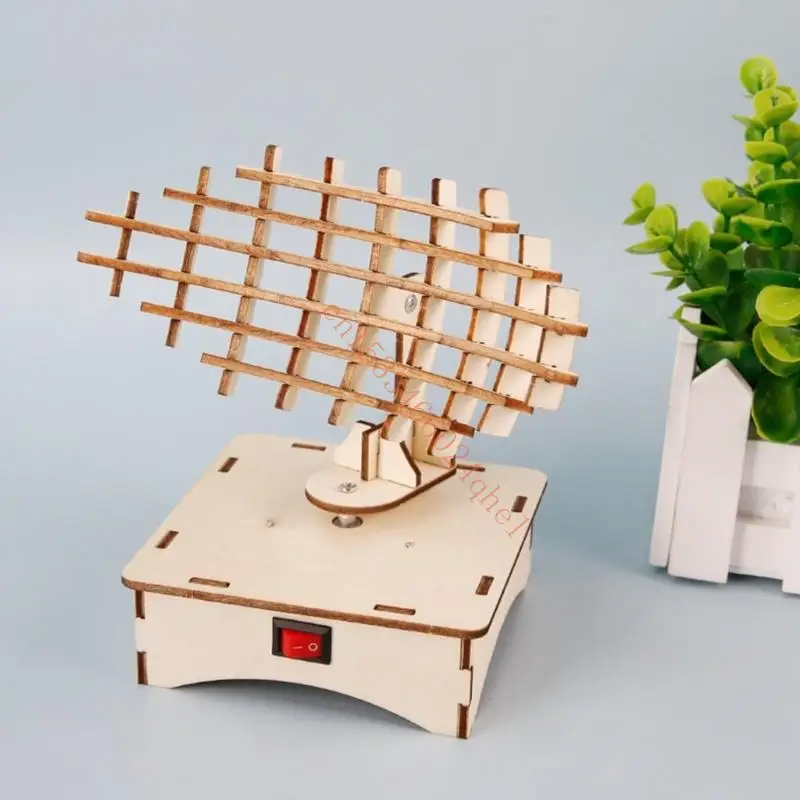 천연 재료 물리학 교육 보조 DIY 레이더 스테이션 모델 학습 기술 개념 세트 X5QC