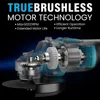 ONEKFYFD 125mm Cordless Wireless Brushless Rechargeable Electric Angle Grinder Grinding Machine Tool For Makita 18V Battery 3