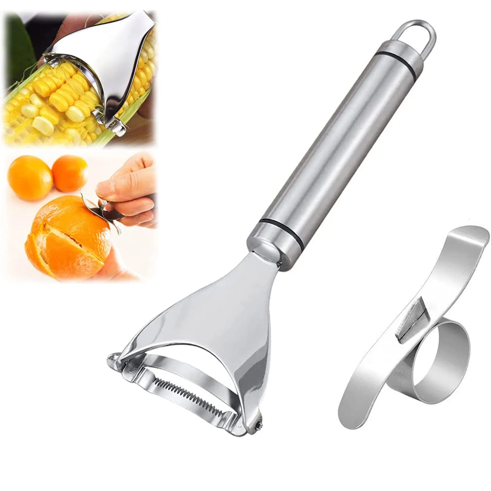 Asian Gadgets Stainless Steel Corn Peeler Corn Cob Peeler Corn Peeler