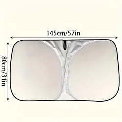 Foldable UV - Blocking Car Windshield Sunshade Visor Protector (1PC)