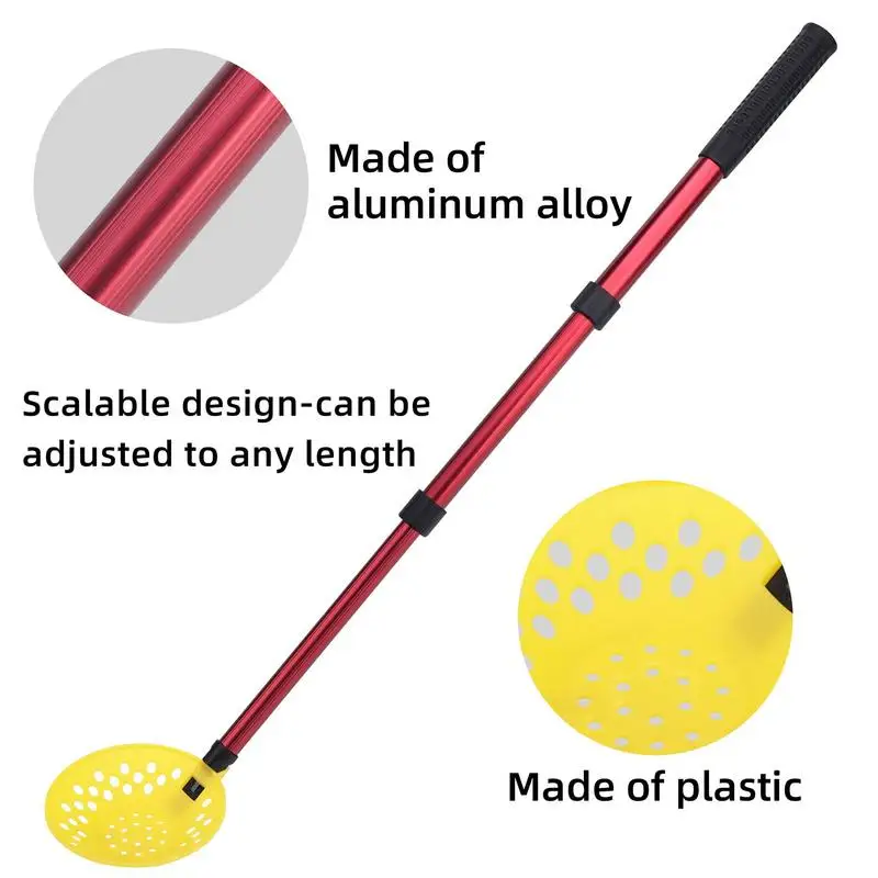 Ice Fishing Scoop Skimmer Adjustable Length Ice Fishing Scooper Shovel Comfortable Scooper Gear