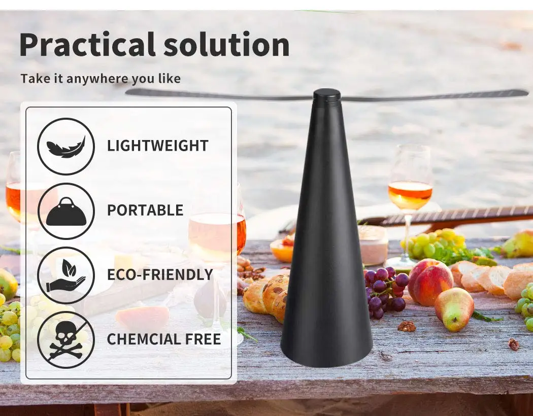 🪰 Fly Repeller Table Fan – Portable USB or Battery Powered Insect Repellent Fan