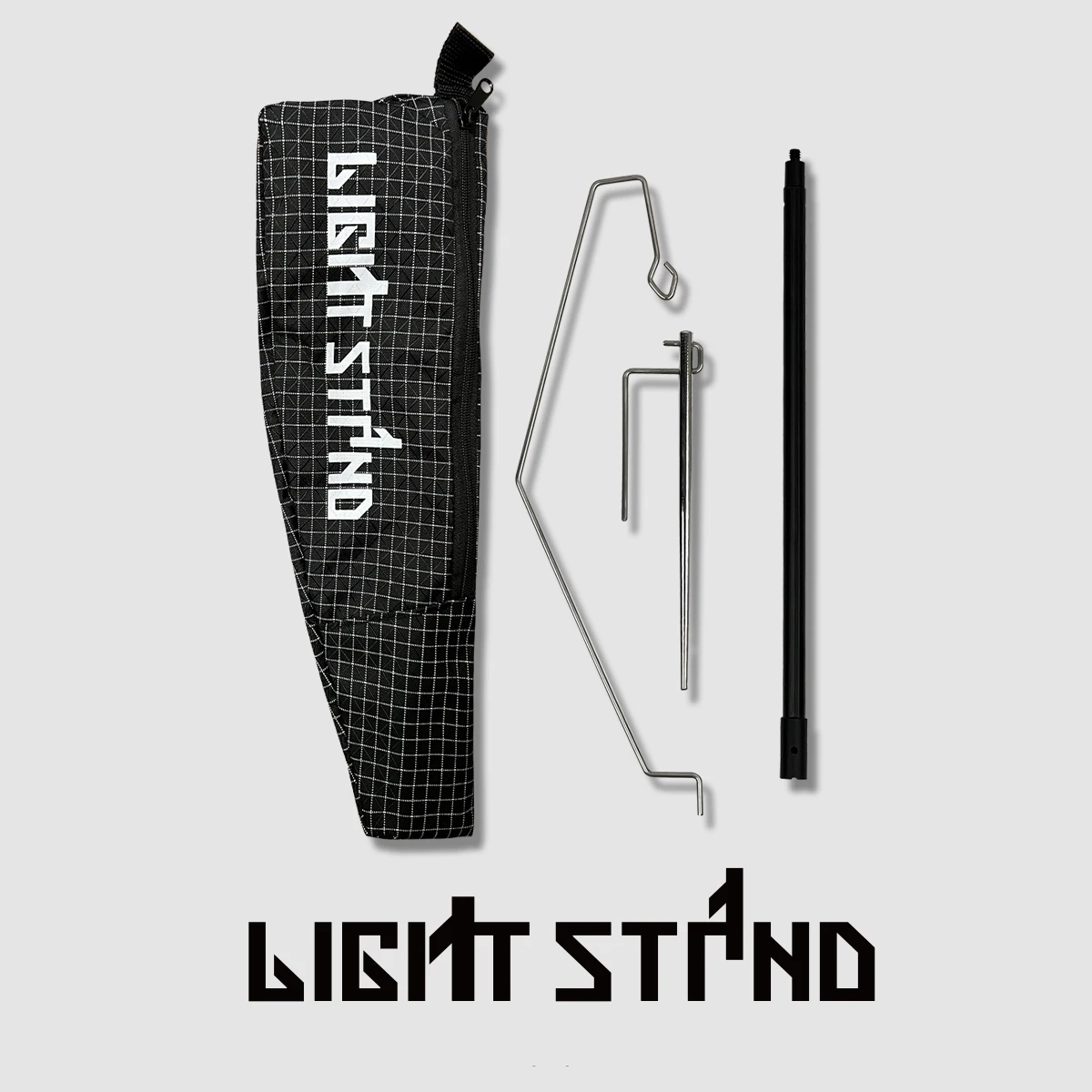 Titanium Ultralight Camping Lamp Pole Lantern Support Folding Outdoor