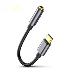USB - C to 3.5mm Audio Adapter - High - Quality Sound Connector (Dark gray)