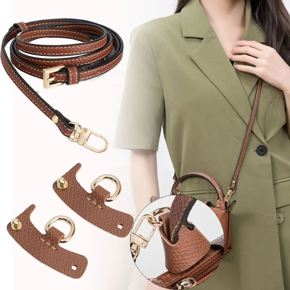Fashion Replacement Transformation Crossbody Bags Accessories Hang Buckle Genuine Leather Strap Handbag Belts For Longchamp