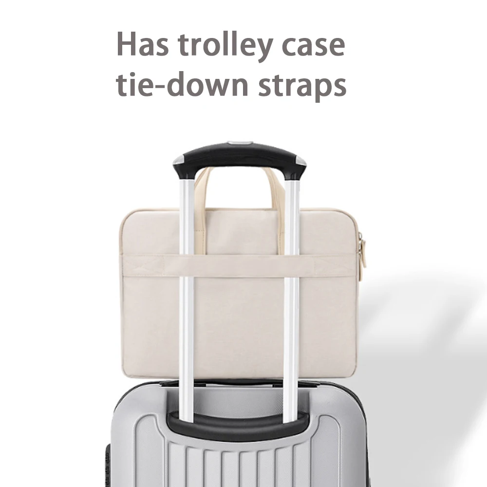 Waterproof Lightweight Business Briefcase with Travel Luggage Strap
