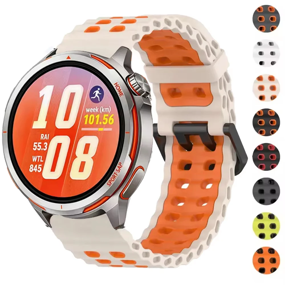 Silicone Sports Strap - 22mm Premium Band