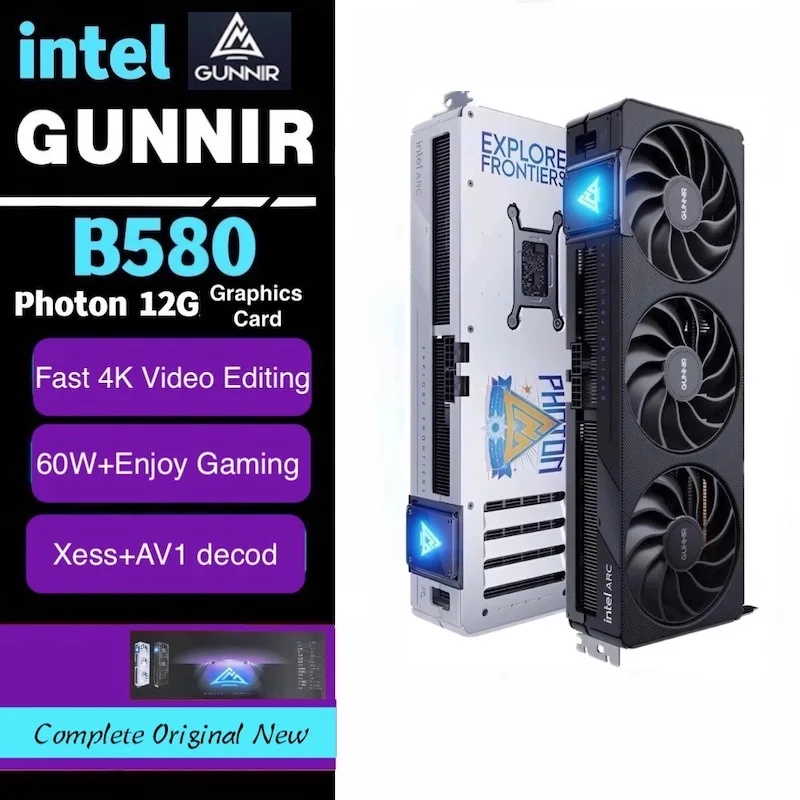 Nova chegada! Original GUNNIR Intel Arc B580/B570 12GB/10GB Photon