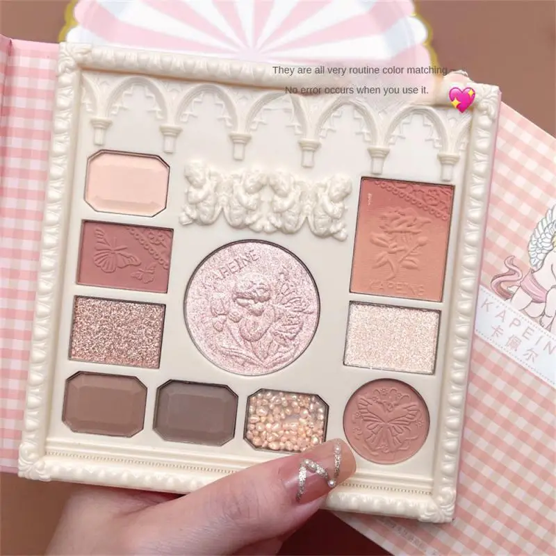 Matte Angel Eye Shadow Palette Shiny Waterproof Plate Gloss Fissation One Plate Pearlescent Gel Eyeshadow Eye Makeups Cosmetics
