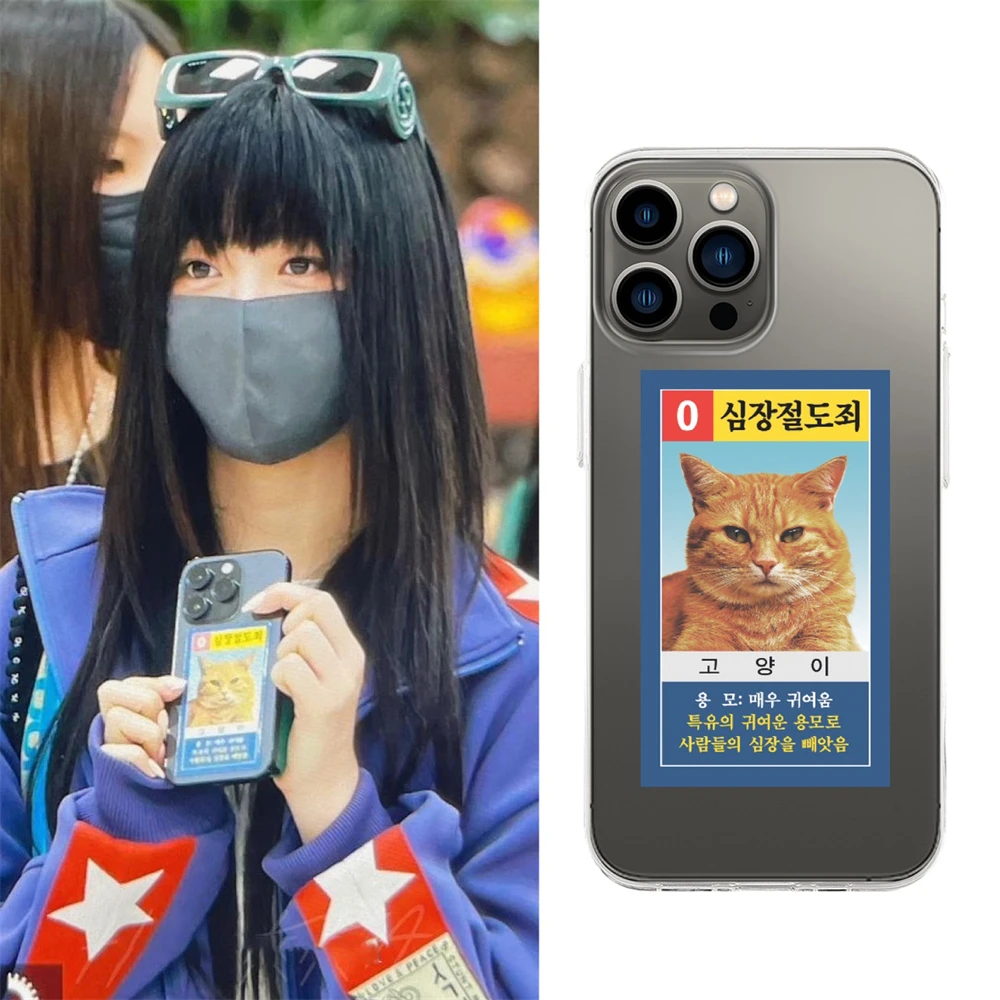 Прозрачный чехол с корейским милым забавным котиком для iPhone 15 14 13 12 11 Pro XS Max X XR 7 8 SE3, противоударный мягкий чехол-накладка