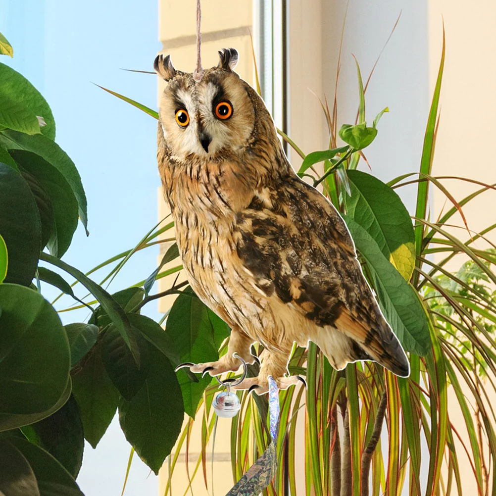 

Пасторальное украшение для сада, совы, птицы, отпугивающий колокольчик, подвеска для гостиной, сада, подвесное украшение для отпугивания дерева Pp