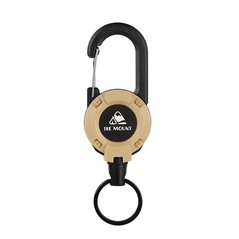 NEW Heavy Duty Retractable Pull Badges ID Reel Carabiner Key Chain Key Holder Outdoor Keychain Holds Multiple Tools key chain clip