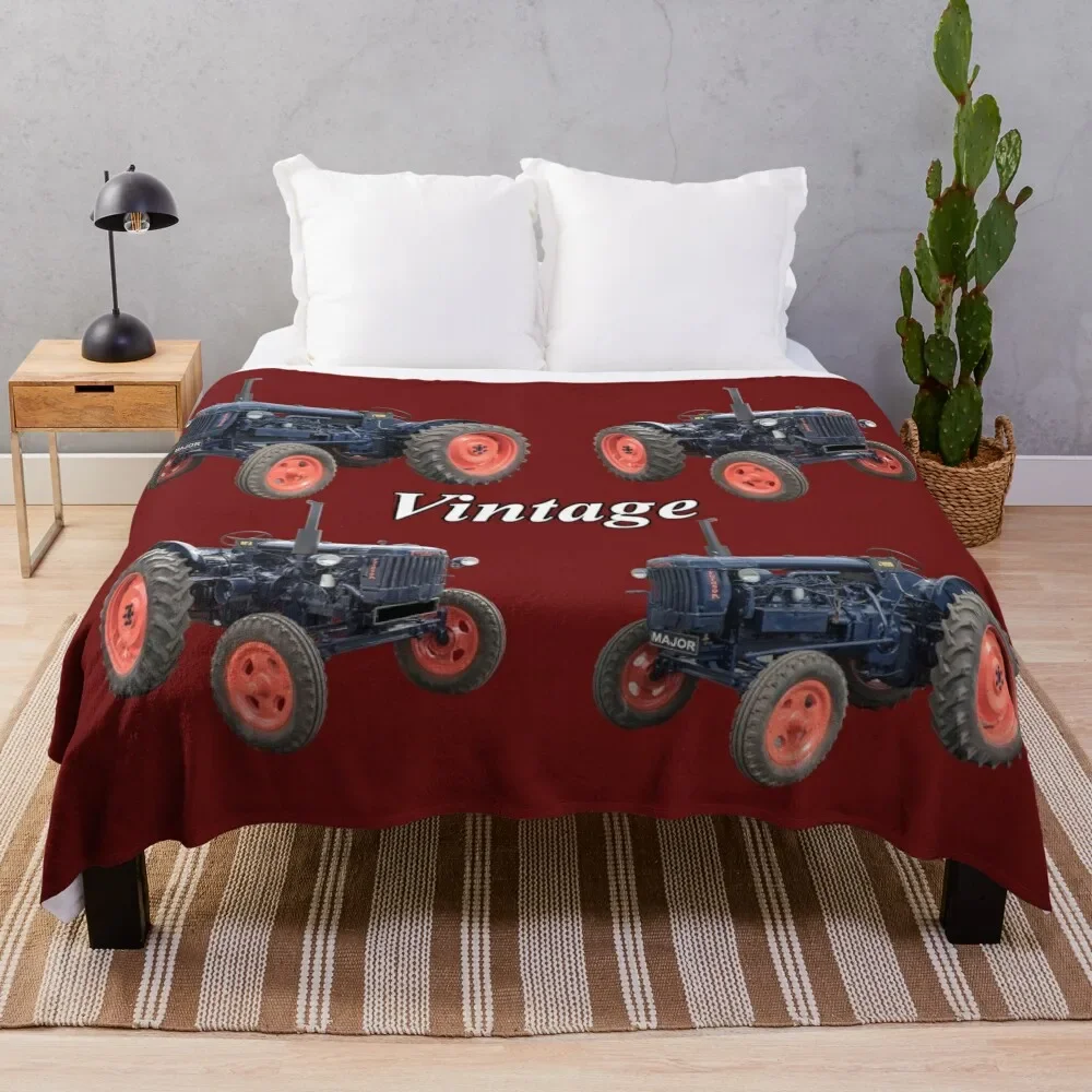 

Vintage tractor Throw Blanket Quilt Baby Fluffys Large Luxury Designer Blankets