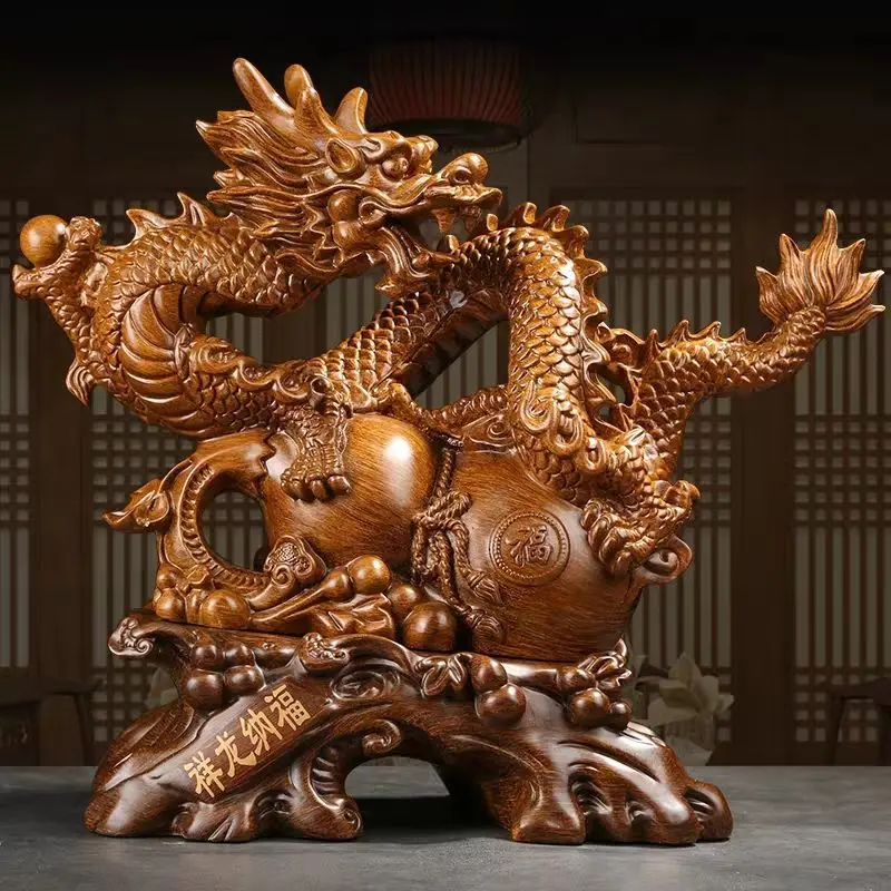 

Dragon Ornaments Attract Wealth Feng Shui Crafts Living Room Wine Cabinet Office Table Decorations Housewarming Opening Gifts