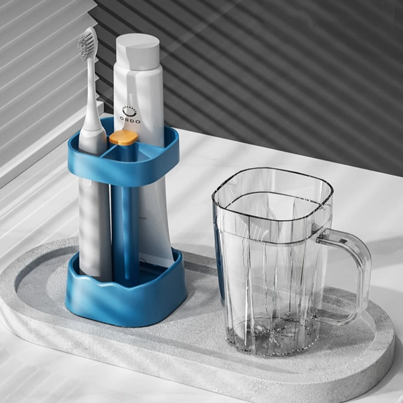 Lamgool Toothbrush Holder Set Wash Cup Height-adjustable Travel Portable Multifunctional Toothbrush Holder Bathroom Accessories