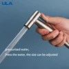 ULA Brushed Bidet Faucet Stainless Steel Handheld Bidet Sprayer Set Toilet Sprayer Bidet Faucet Single Cold Water Tap Accessory 3