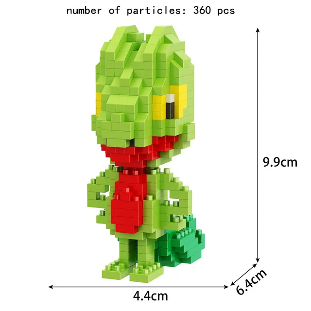 TAKARA TOMY 41 styles Pokemon Pikachu Building Blocks 3D DIY Educational Model Ornament Mewtwo Micro Small Assembled Block Brick 7075