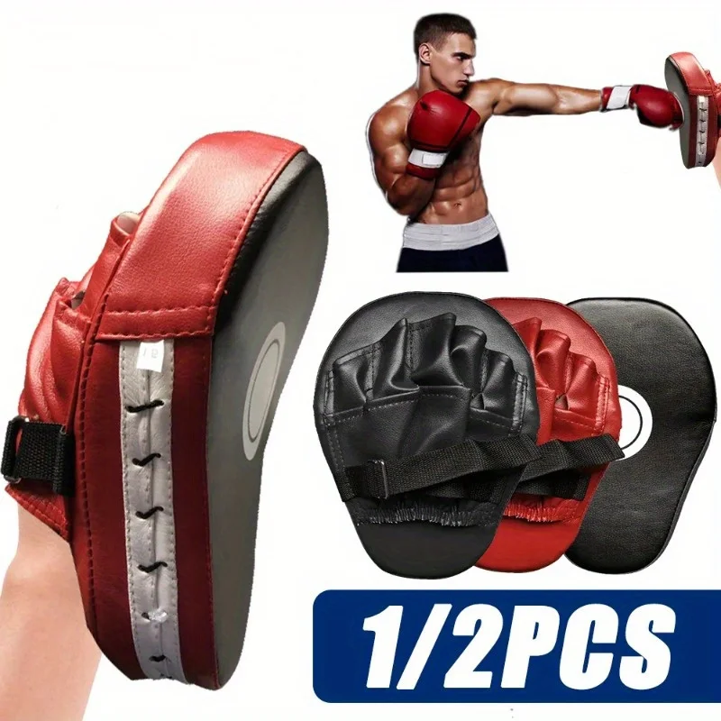 Curved Boxing Muay Thai Hand Target Sanda Training Thickened Earthquake-resistant Curved Baffle PU Leather 5-finger Hand Target boxer target martial arts target