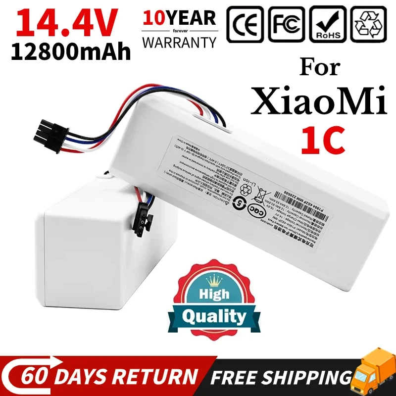 

14.4V Replacement Battery for Xiaomi Robot Battery 1C P1904-4S1P-MM Mijia Mi STYTJ01ZHM Vacuum Cleaner Sweeping Mopping Robot