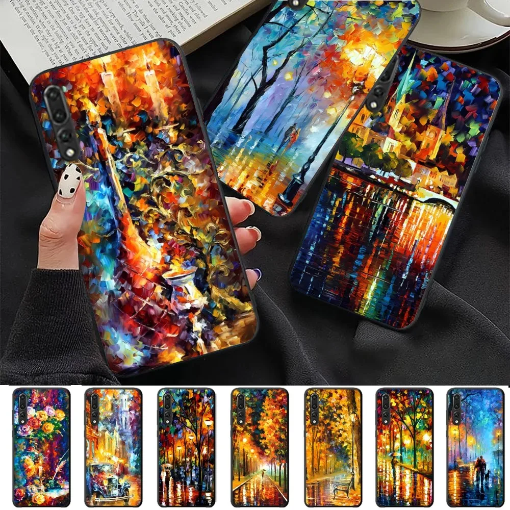 L-Leonid Oil A-Aremov Custodia Per Telefono Con Pittura Per Huawei P 8 9 10 20 30 40 50 Pro Lite Psmart Honor 10 Lite 70 Mate 20Lite