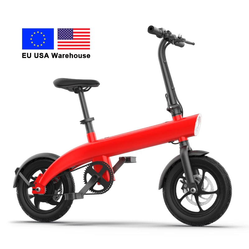 Magazzino Usa Dropshipping H1 Velocità 25 Km/H Bici Per Adulti Elettrica Pieghevole 250W 1 Pezzo Bici Elettrica Leggera Pieghevole