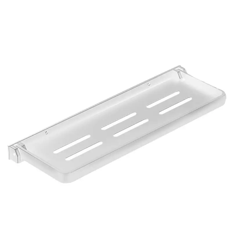 

Folding Bathroom Wall Shelf Folding Bathroom Storage Rack Fold Down Aluminum Shelf For RV Makeup Storage Organizer Storage rack