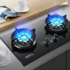 Stainless Steel Double-burner Gas Stove for Household Rental, Compatible with Liquefied and Natural Gas, with Timing Feature 5