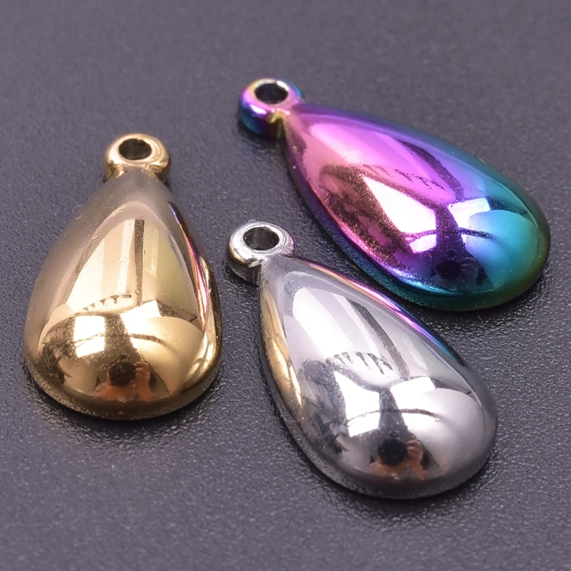 

3-9pcs Elegant Water Drop Charms Pendant For Jewelry Making Fashion Minimalism DIY Necklace Earrings Handmade Craft Accessories