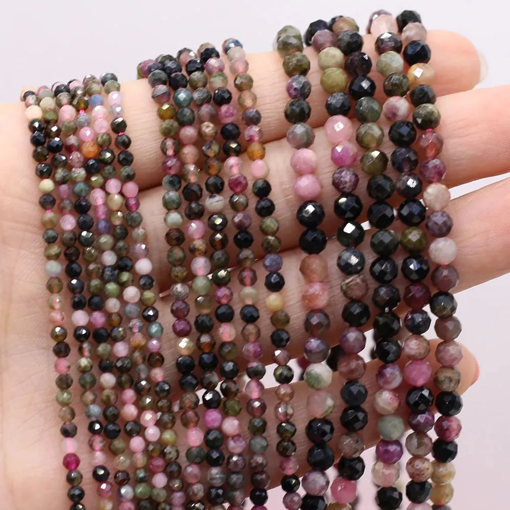 natural stone beads 2/3/4mm Jasper Faceted Beads Small Natural Stone Loose Spacer Beads for Jewelry Making