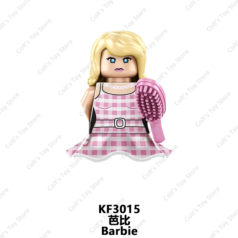 Hot Anime Barbie Mini Action Figures Classic Cartoon Dolls Model Building Blocks Friend Girls Toys Plastic Accessories Kids Gift