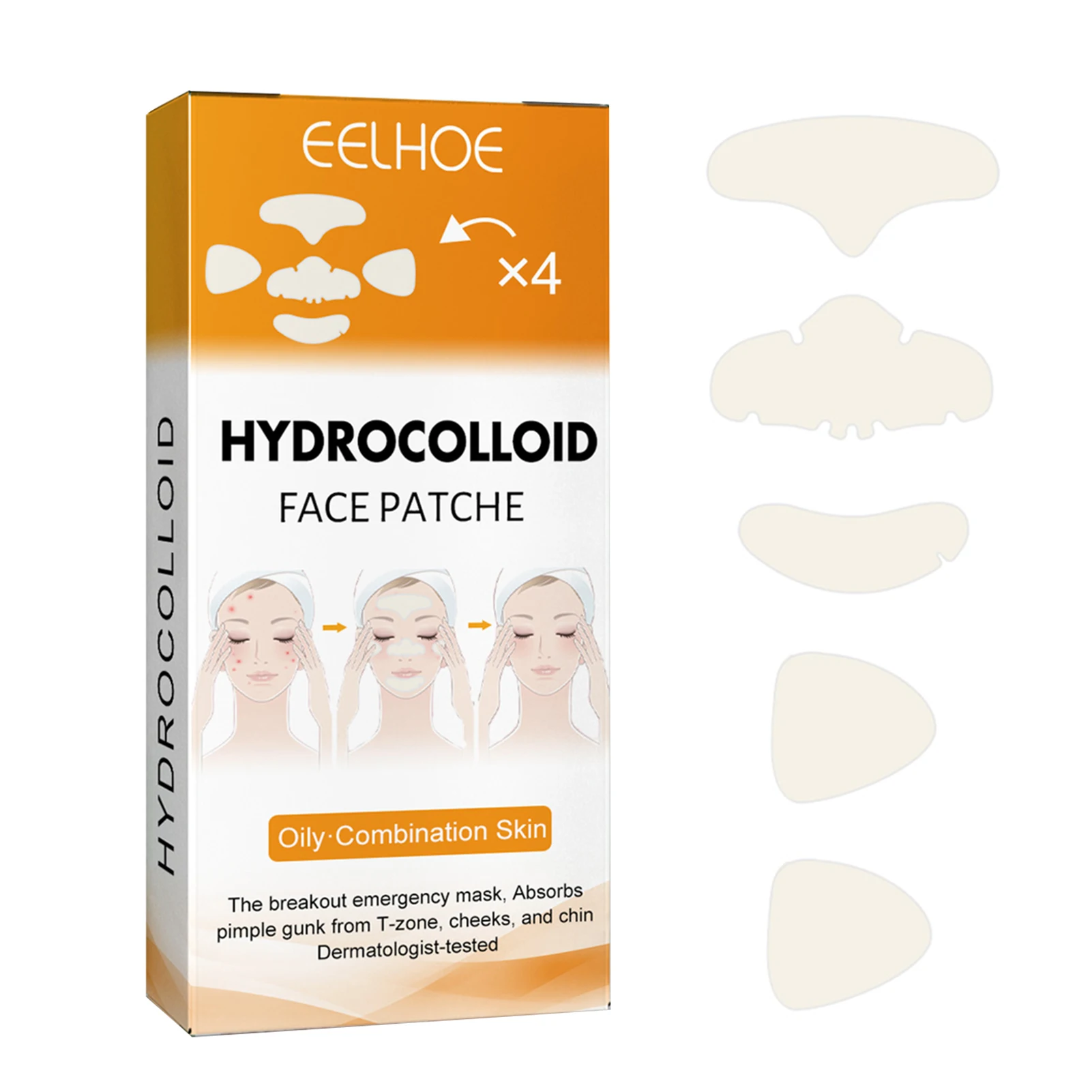 Hydrocolloid Face Acne Pimple Patch 20PCS/Box 4pcs Forhead Patch+4pcs Nose Patch+4pcs Cheeck*Chin Patch+8pcs Cheek Patch 3dsway 4pcs 8pcs 3d priner aluminum adjustable bed clip ender 3 heatbed clamp for 3d printer build platform glass retainer