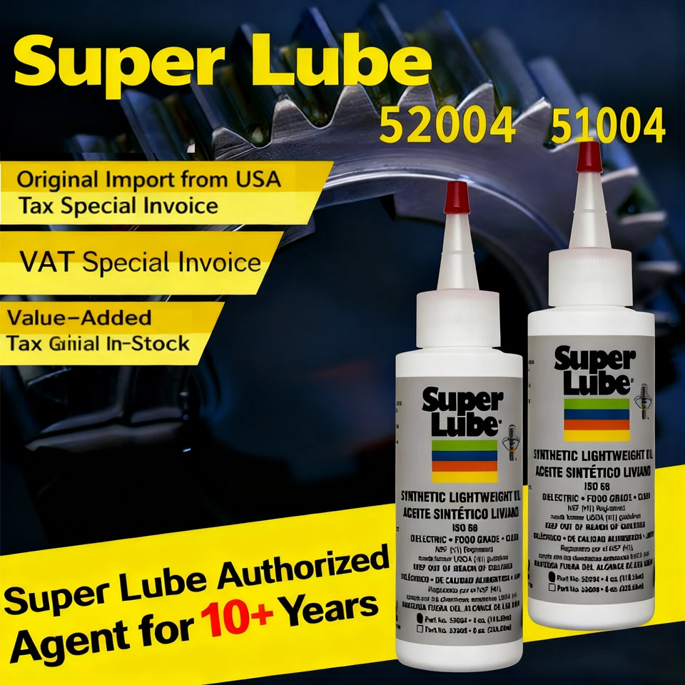 Super Lube 52004 51004 Óleo Lubrificante Sintético 4oz 118ml ISO 68 ...